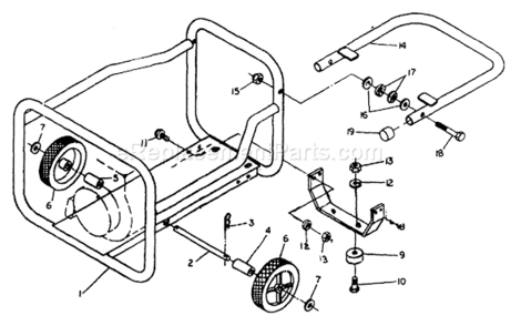 Page A Diagram and Parts List for 8806-0  Briggs and Stratton Generator